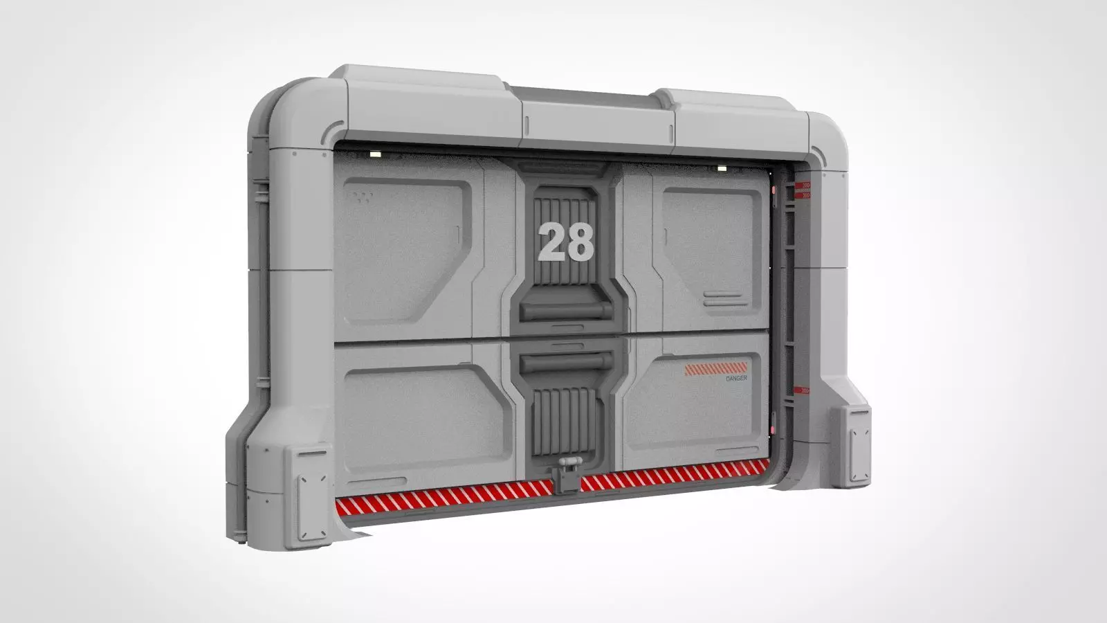 sci fi door 19 3D model_0