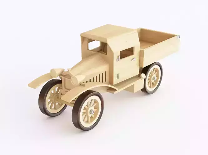 Wooden toy truck 10