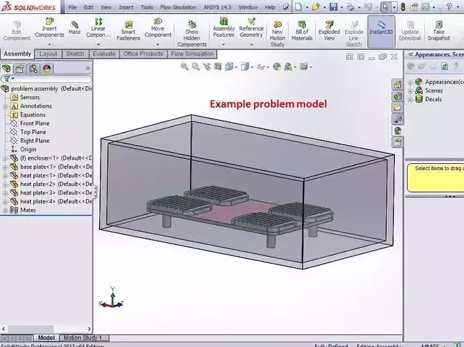 Transient Heat Transfer Simulation in Solid Works