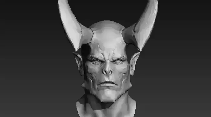 Demon Head 01 3D model