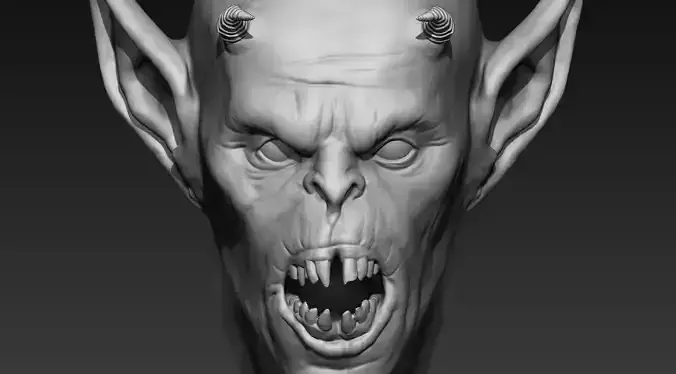 Demon Head 02 3D model