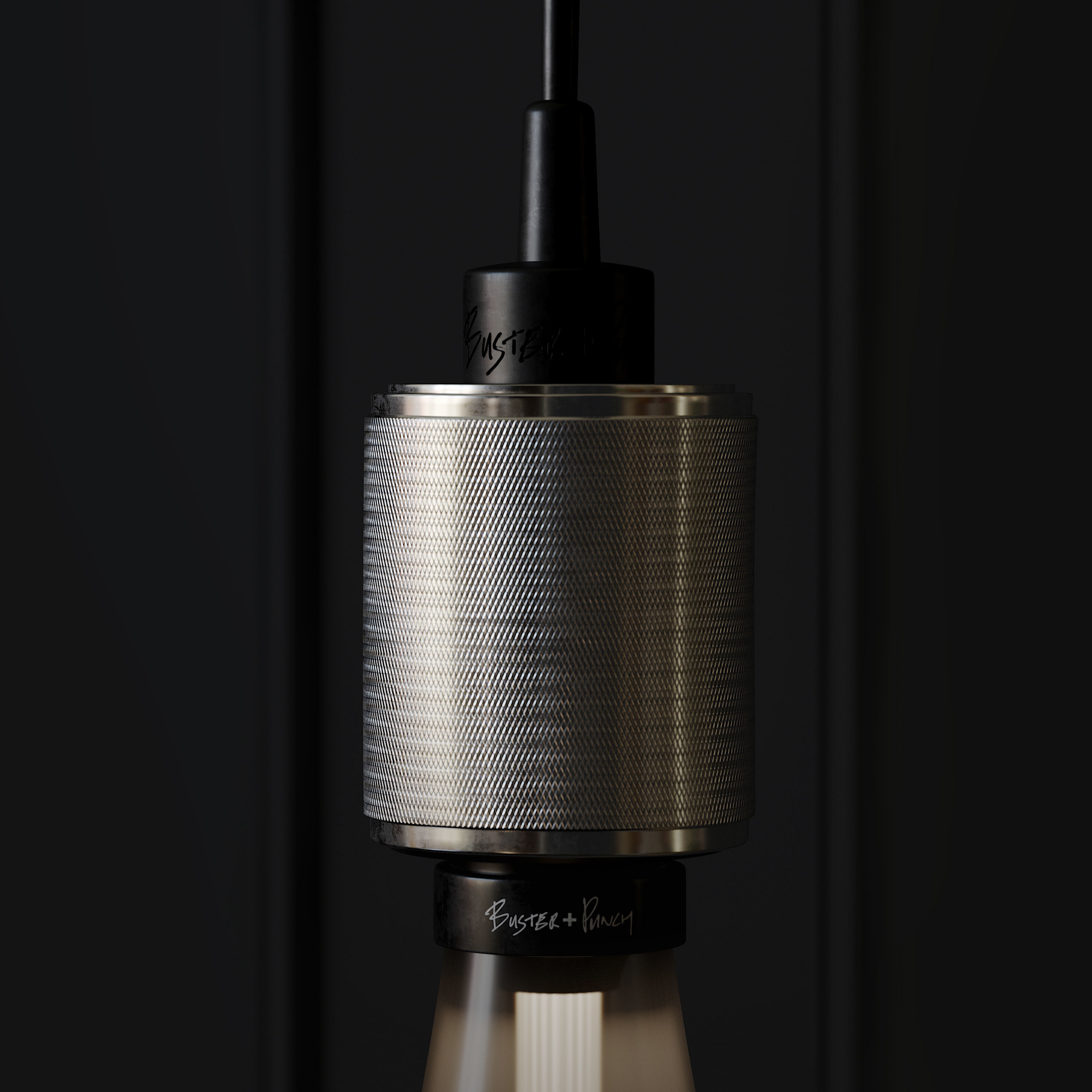 Buster Punch Pendant Heavy Metal Steel 3D Model 3D model_1