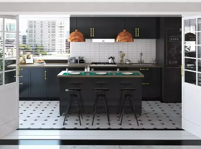 Kitchen Cabinet Design 3d 3D model_0