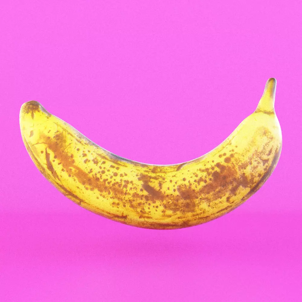 4K Realistic Banana Low-poly 3D model_0