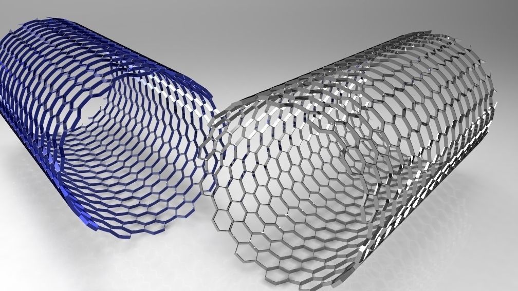 Single walled Carbon nano tube Free 3D model_2