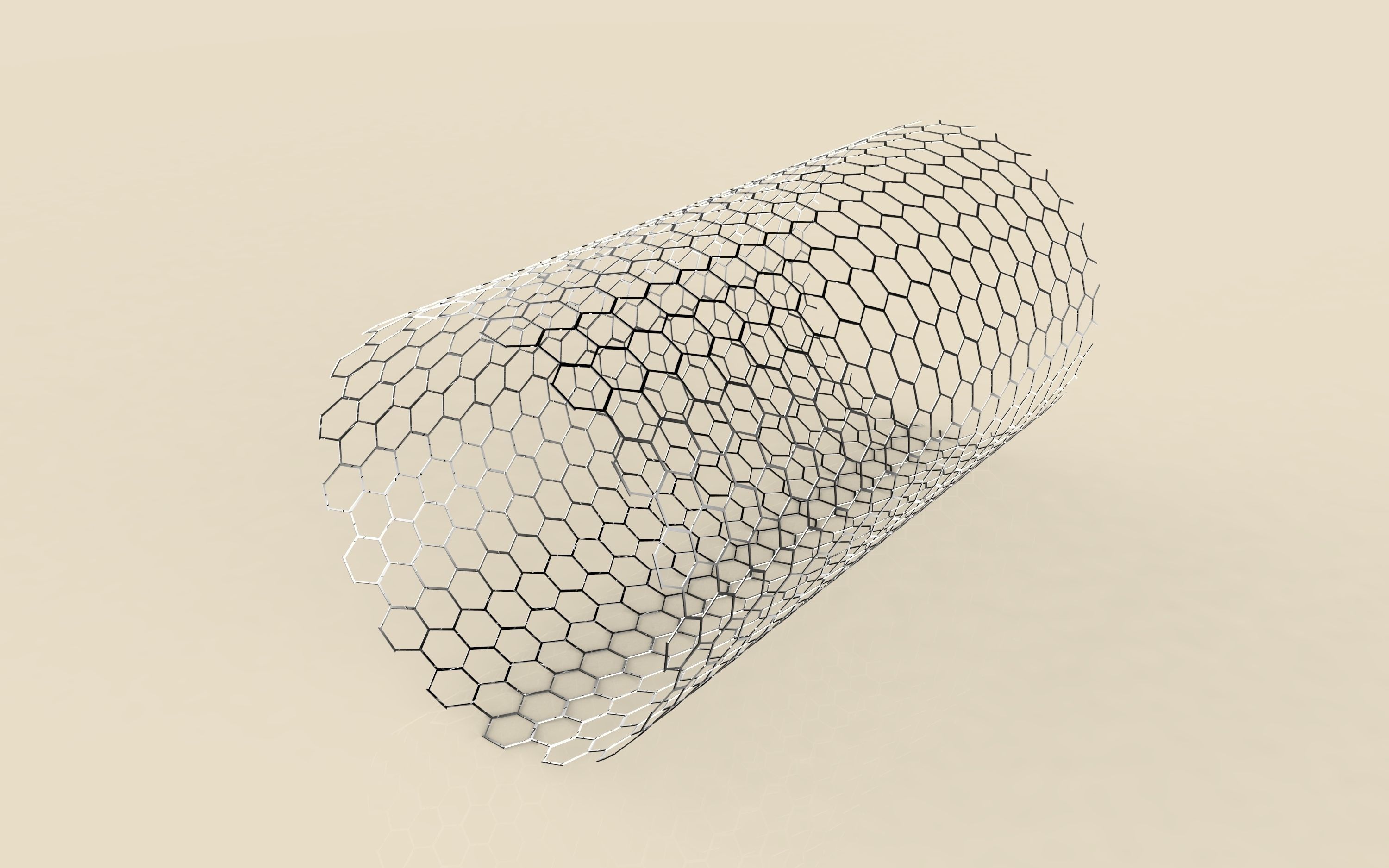 Single walled Carbon nano tube Free 3D model_4