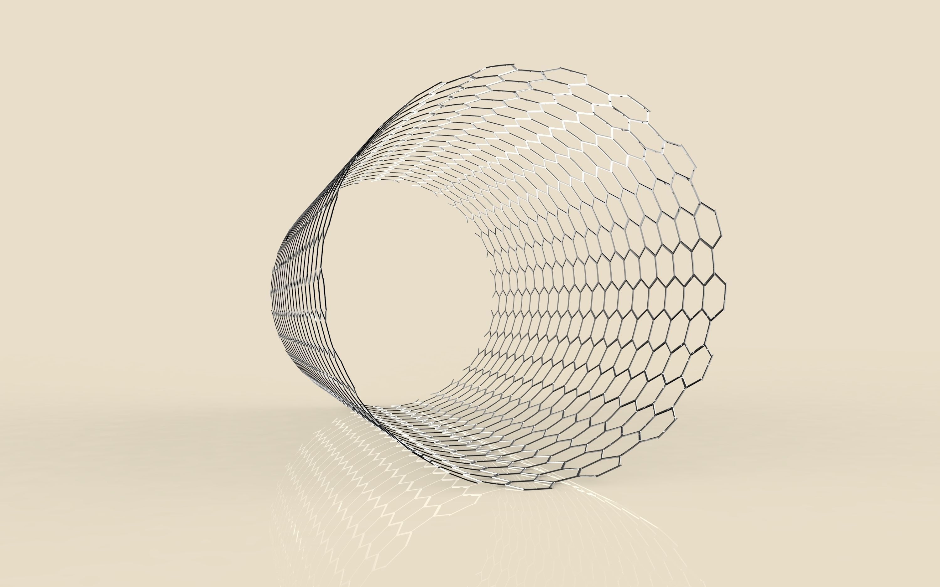 Single walled Carbon nano tube Free 3D model_5