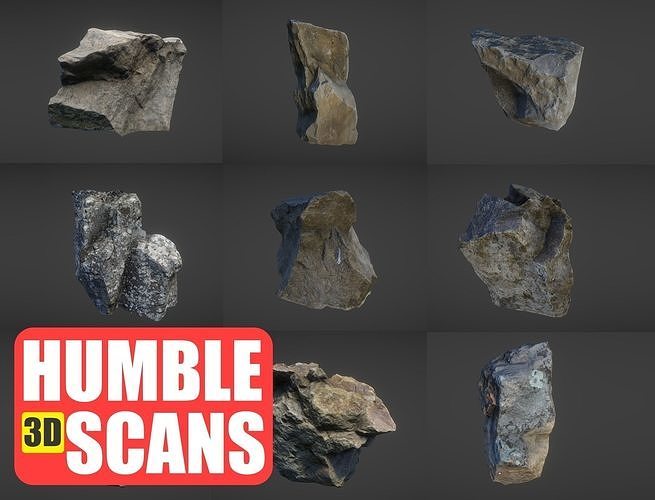 Humble Scans Volume 1 Low-poly 3D model