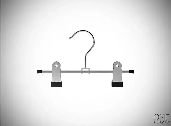 20cm Realistic Metal Hanger with Rubber Tongs for Dressing Shops