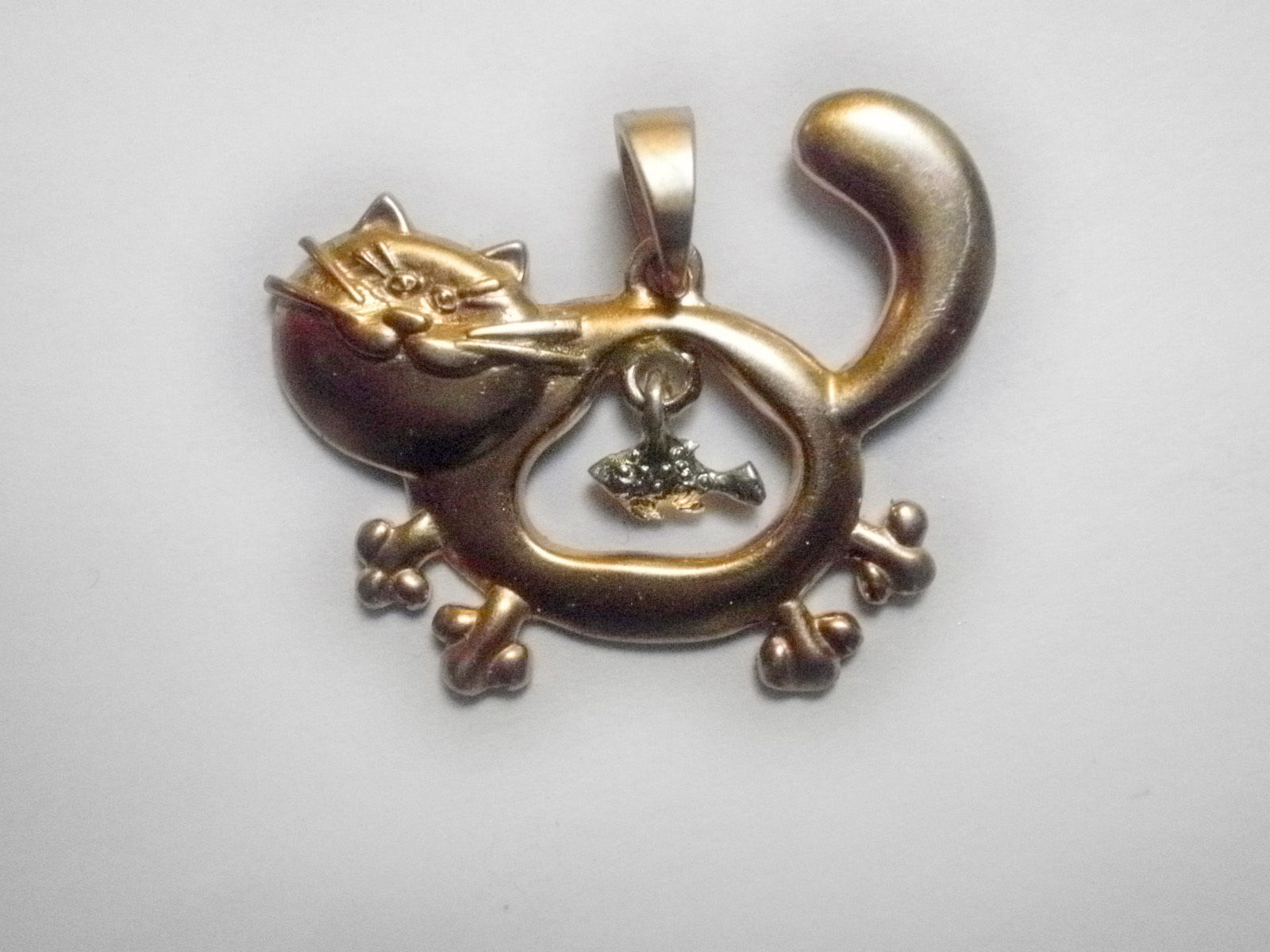 Fish and Cat pendant 3D print model_6