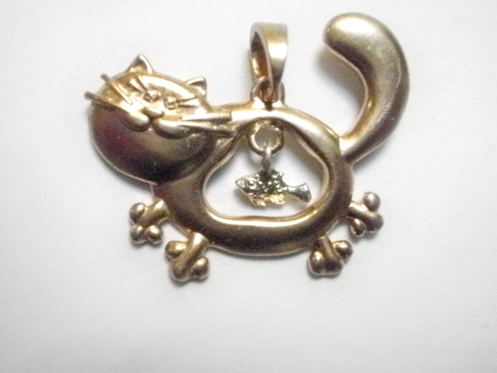 Fish and Cat pendant 3D print model_5