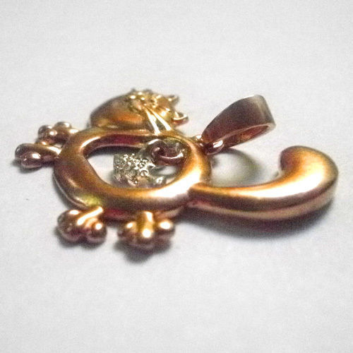 Fish and Cat pendant 3D print model_3