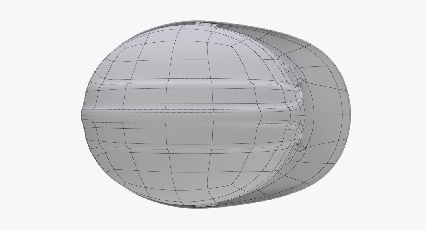 Worker Safety Helmet - Yellow Hard Hat  PBR Low-poly 3D model_17