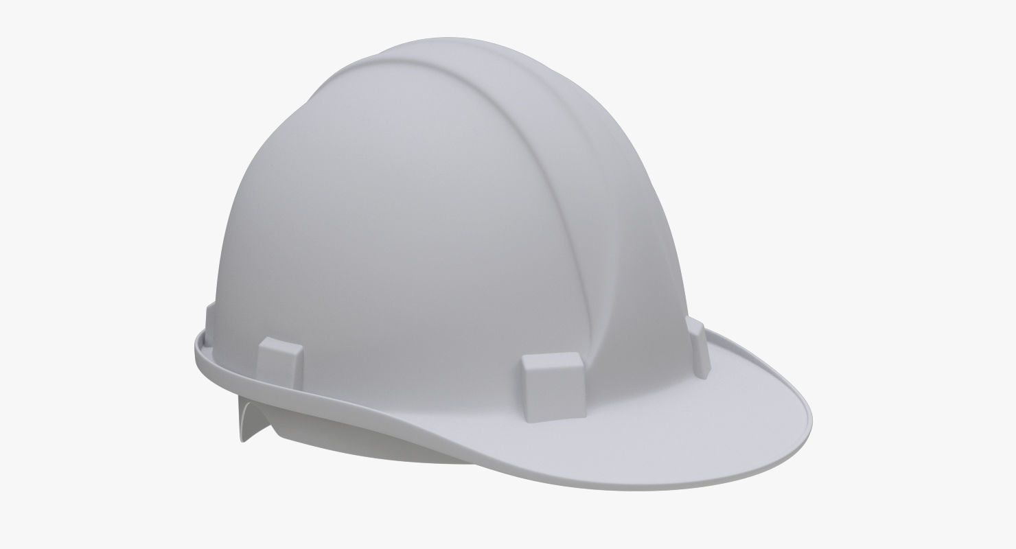 Worker Safety Helmet - Yellow Hard Hat  PBR Low-poly 3D model_9