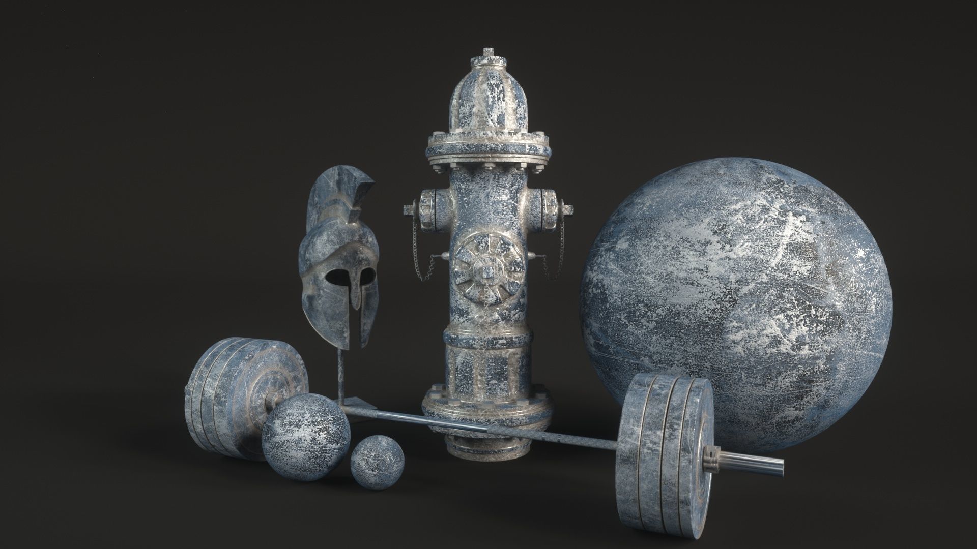 10 Grunge Metal Materials for C4D Octane Render Texture_5