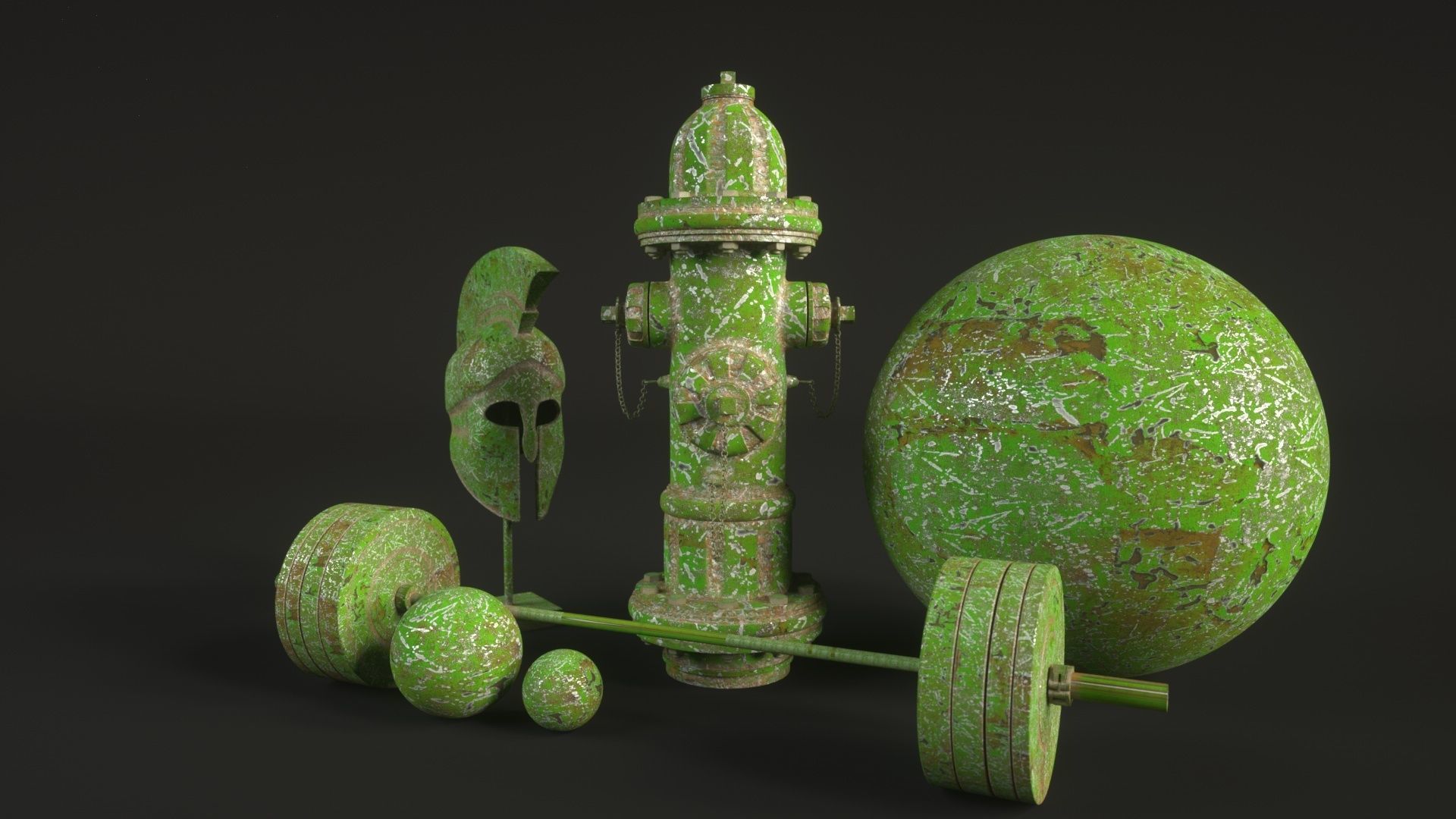 10 Grunge Metal Materials for C4D Octane Render Texture_6