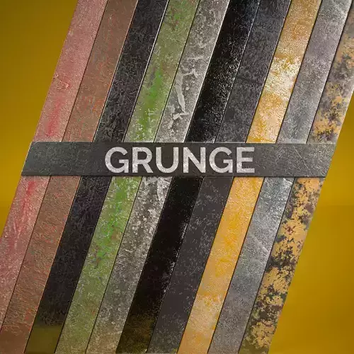 10 Grunge Metal Materials for C4D Octane Render Texture