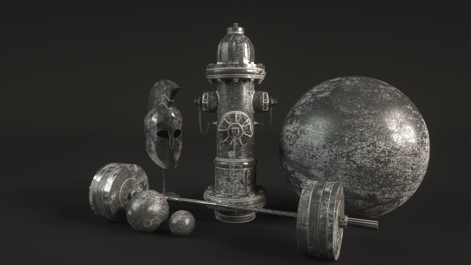 10 Grunge Metal Materials for C4D Octane Render Texture_10