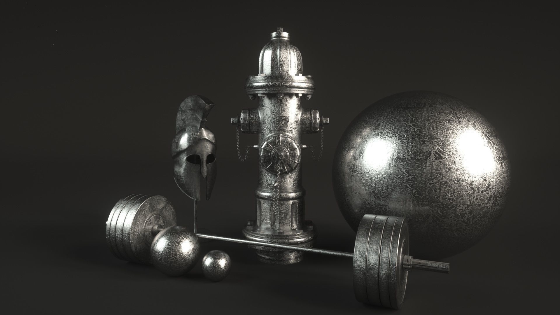 10 Grunge Metal Materials for C4D Octane Render Texture_3
