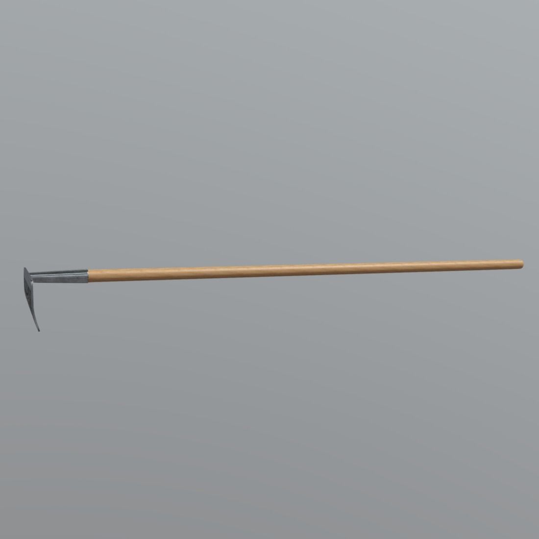 Rake 1 garden Low-poly 3D model_4