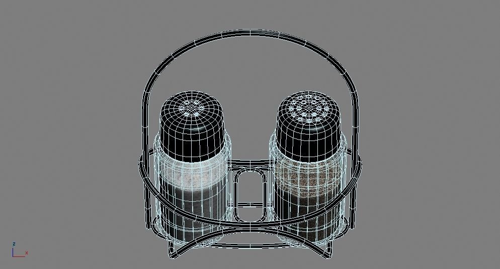 Salt and pepper Low-poly 3D model_19