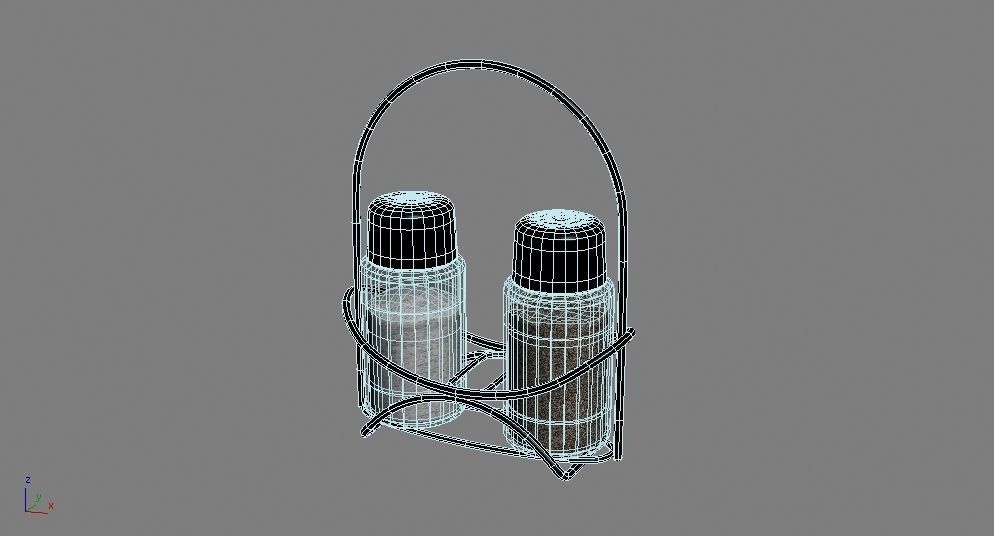 Salt and pepper Low-poly 3D model_20
