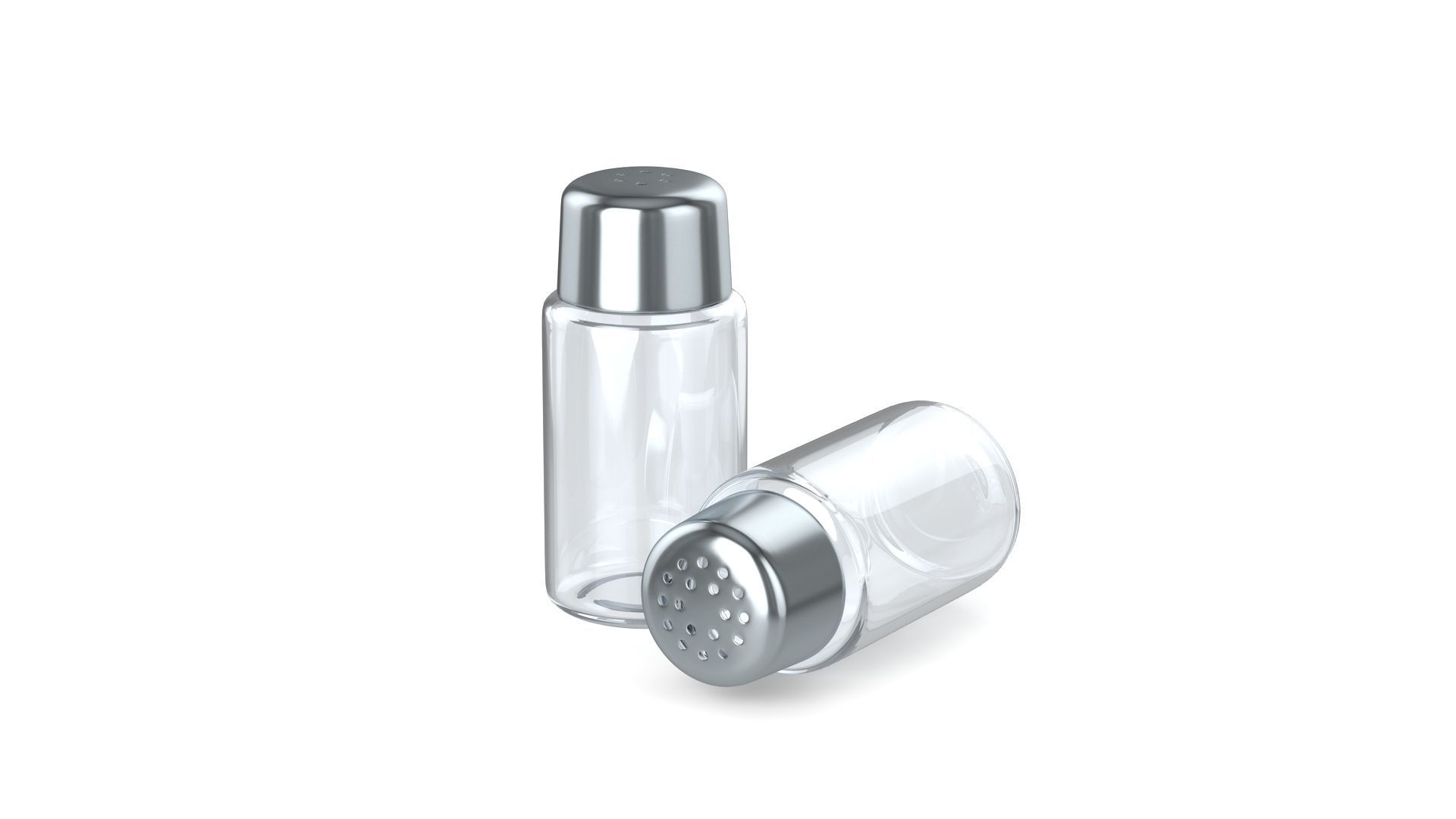 Salt and pepper Low-poly 3D model_7
