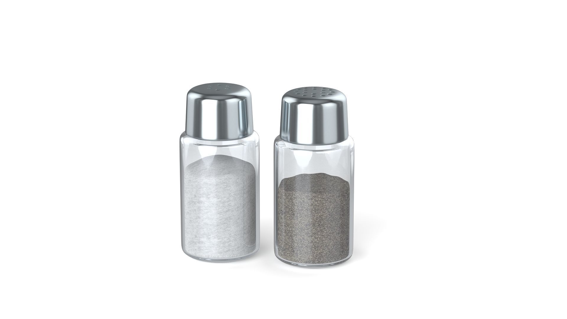 Salt and pepper Low-poly 3D model_5