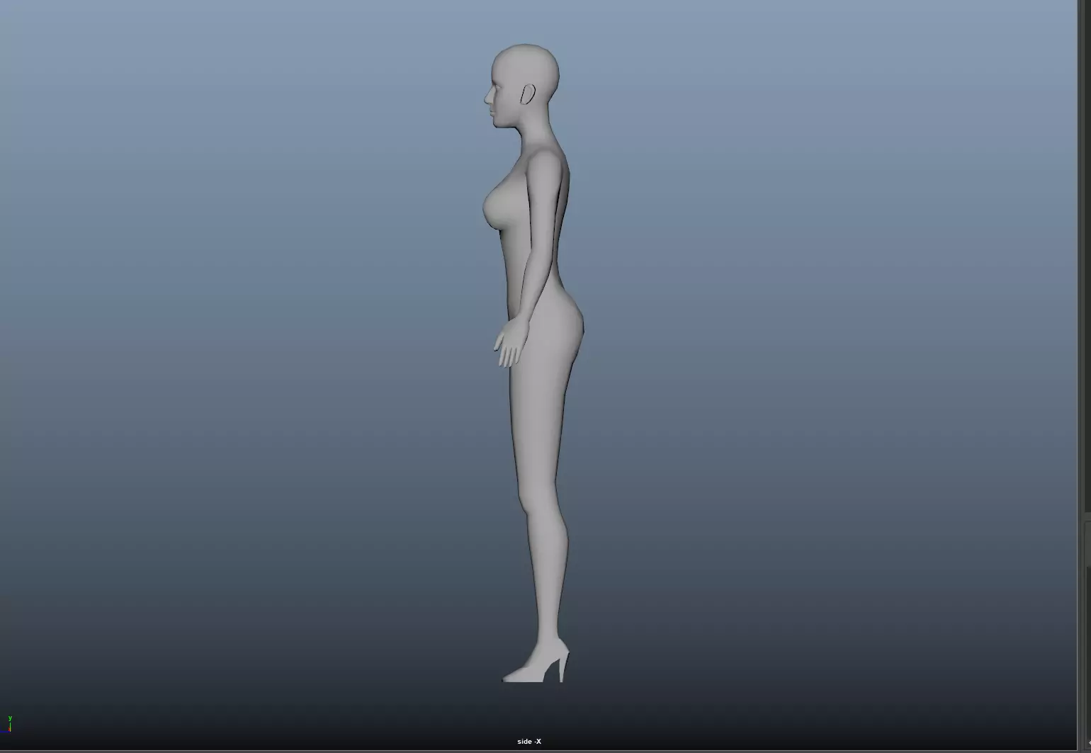 Female BaseModel Simple 3D model