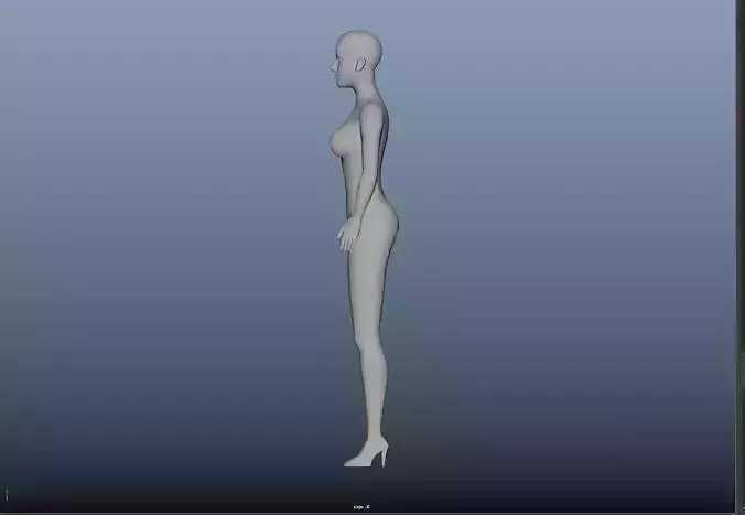 Female BaseModel Simple 3D model