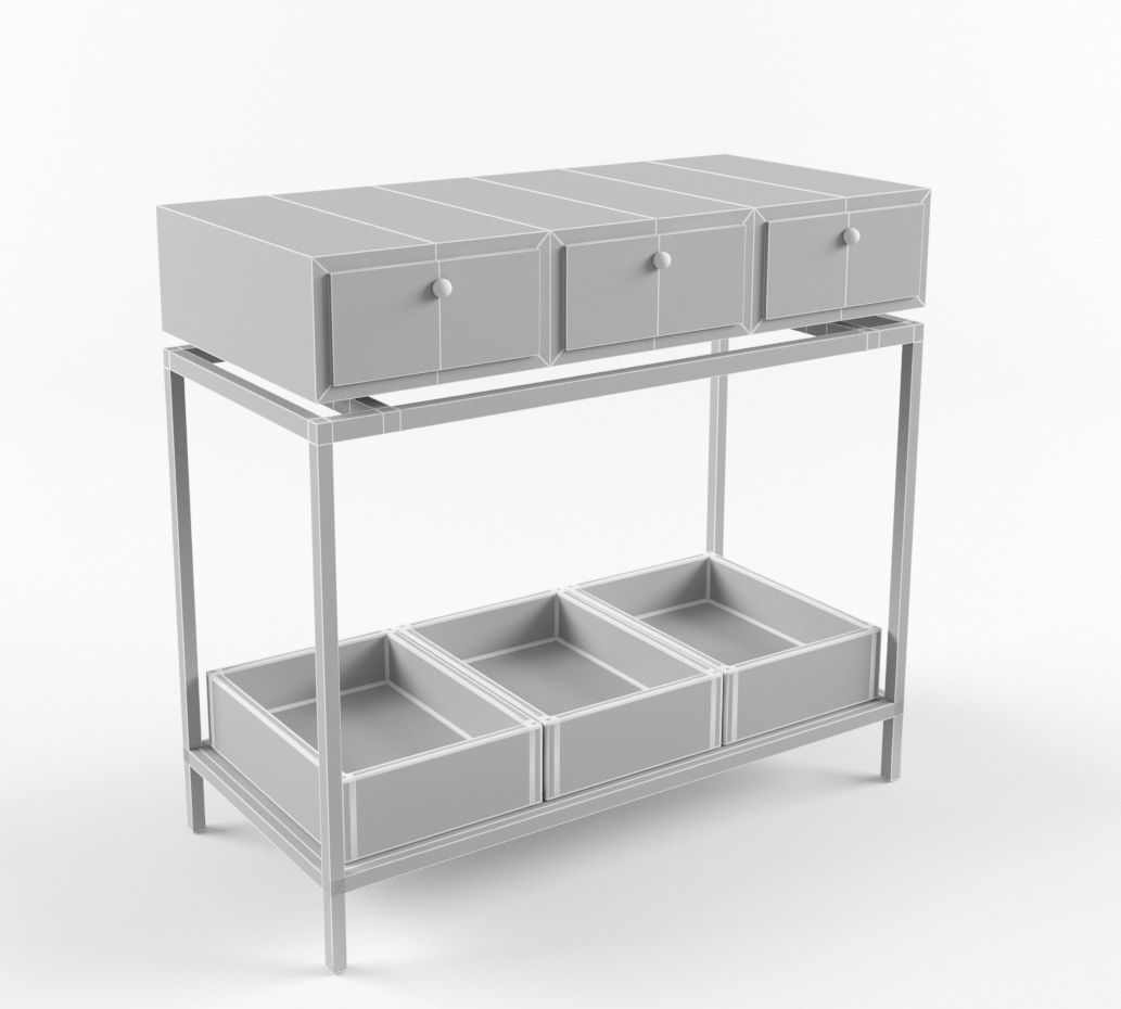 Sideboard - console table 3D model_3