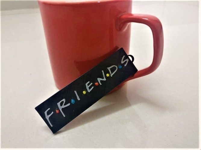 Friends TV Show Keychain FRIENDS Keychain 3D Printable Model 3D print model
