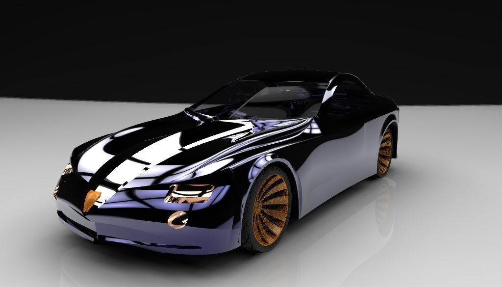 New car design 2 Free 3D model_3