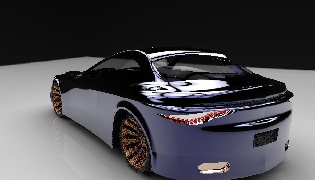 New car design 2 Free 3D model_4