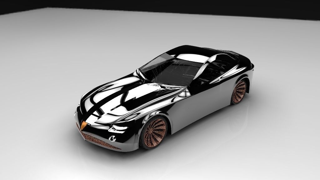 New car design 2 Free 3D model_5