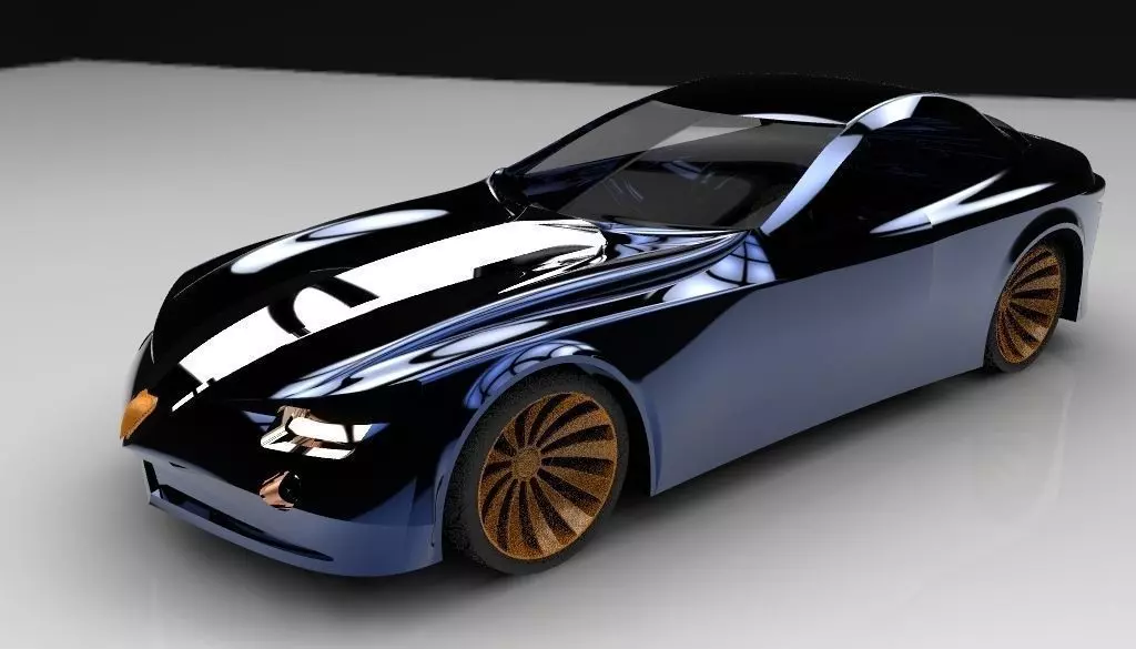 New car design 2 Free 3D model_0