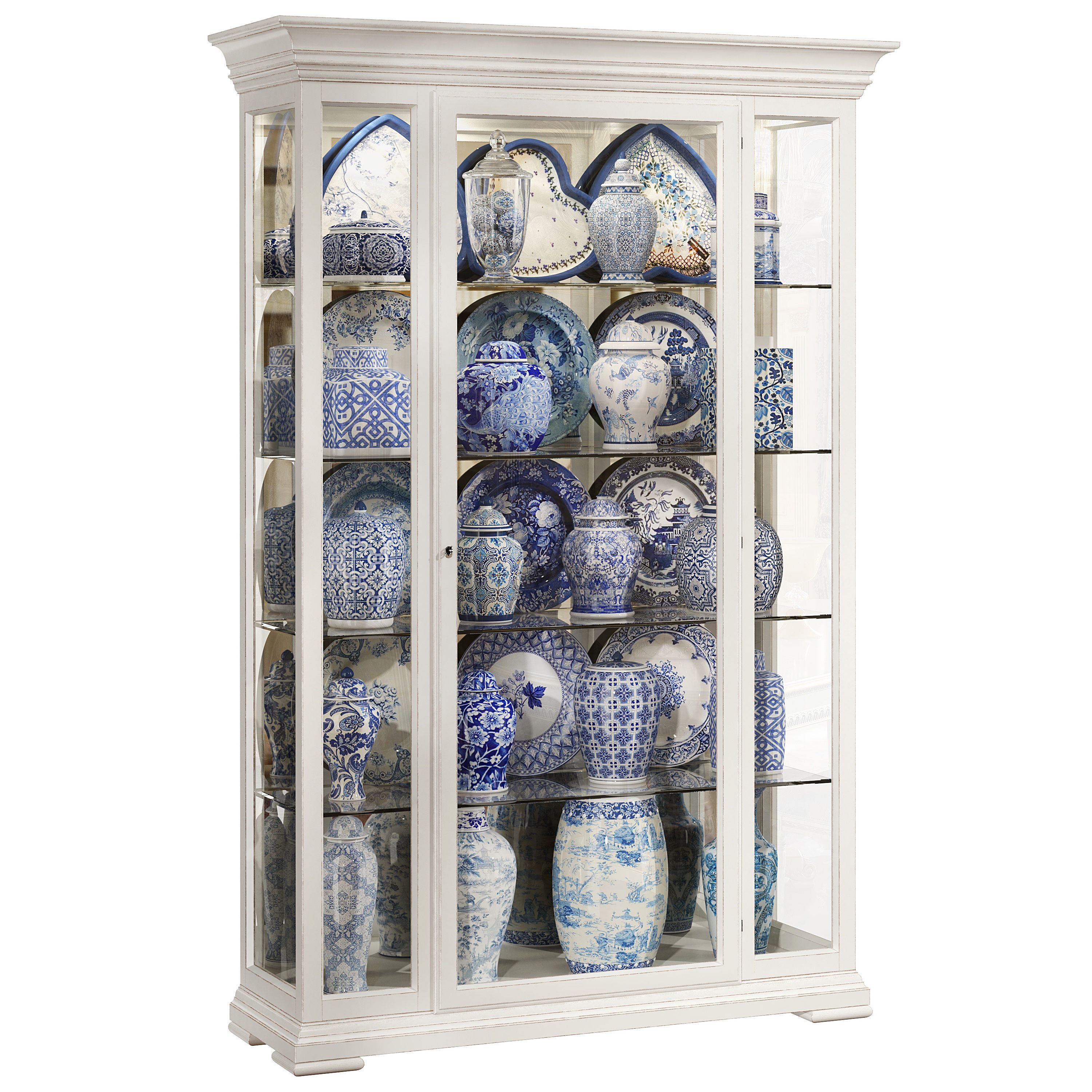 Classical display cabinet 3D model_1