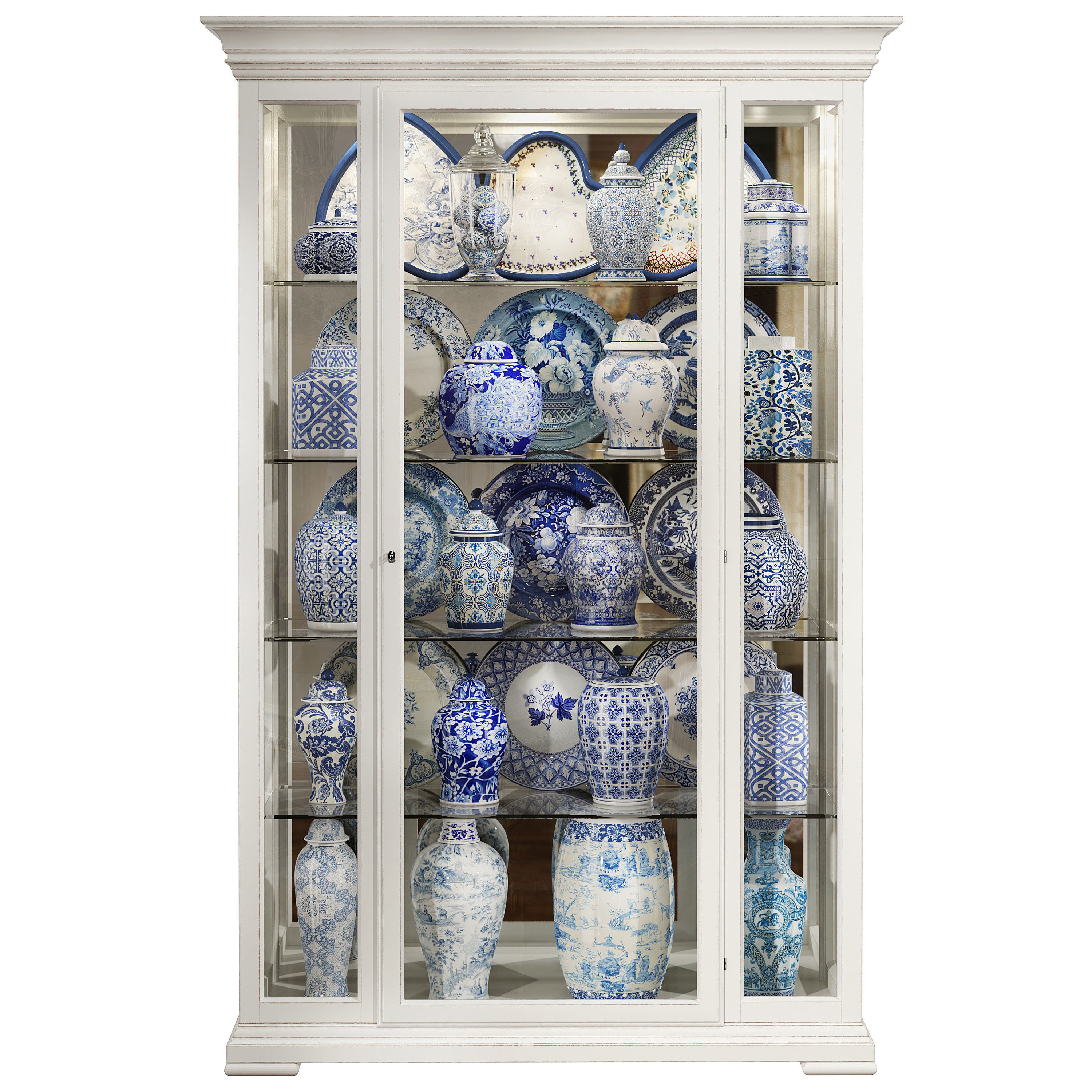 Classical display cabinet 3D model_2
