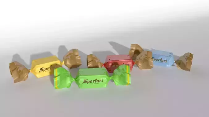 Candy four different colored candies