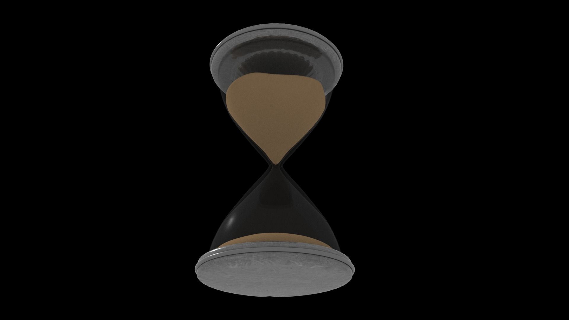 hourglass sand 3D model_3