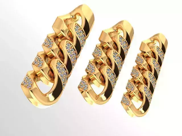 cuban chain or necklace diamond cz Stl