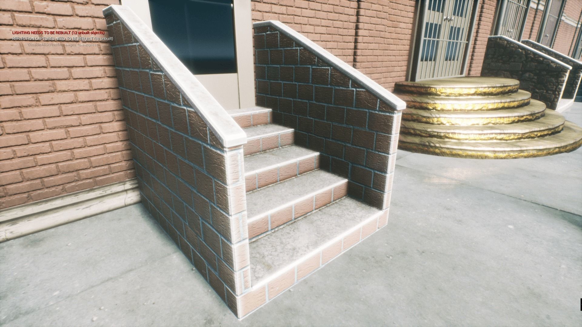 Ornament stairs for UNREAL Low-poly 3D model_11