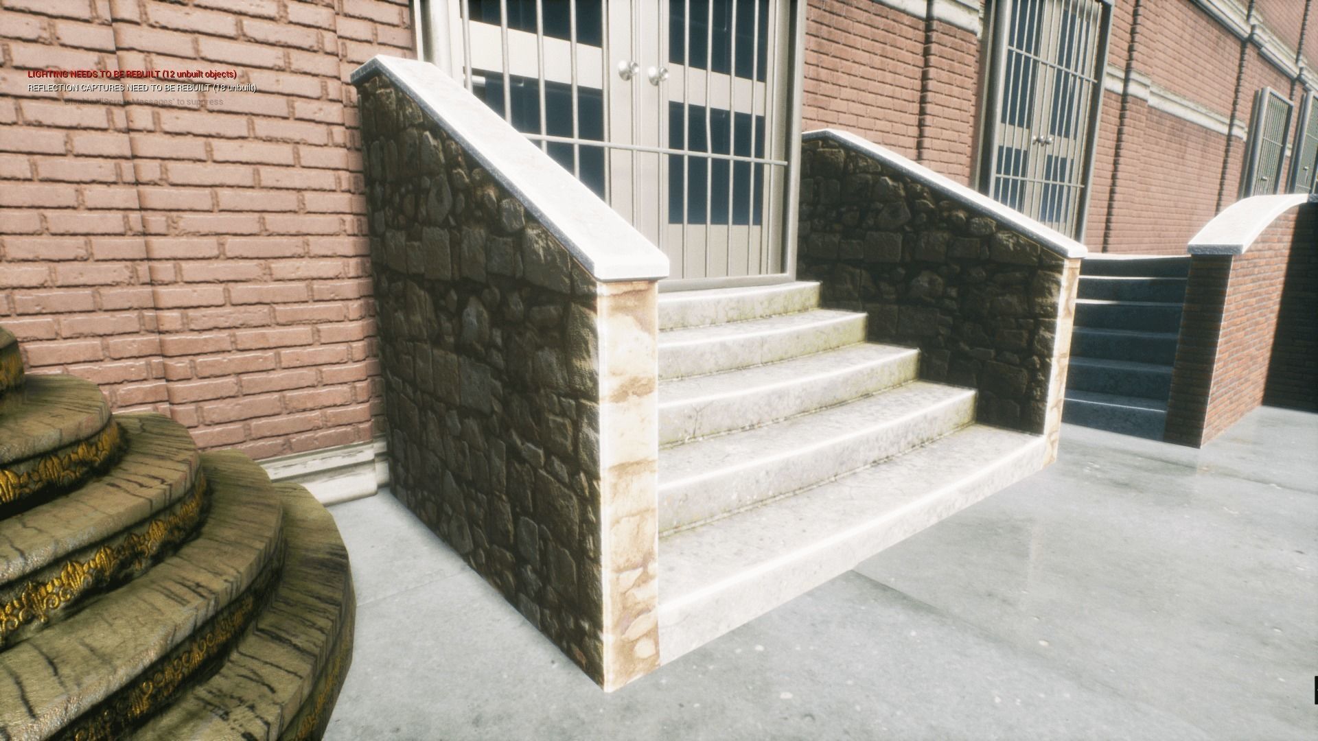 Ornament stairs for UNREAL Low-poly 3D model_13