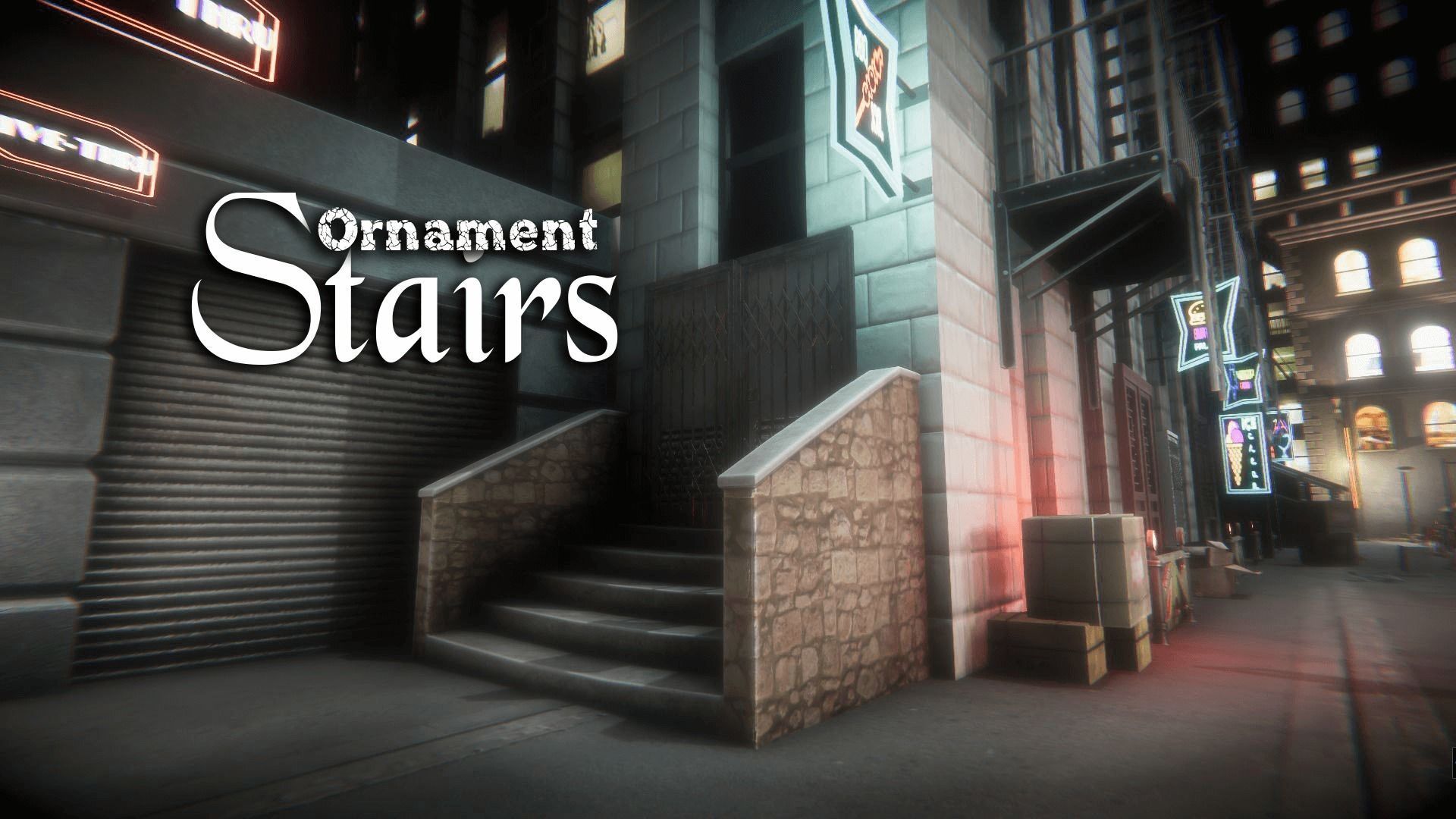 Ornament stairs for UNREAL Low-poly 3D model_20