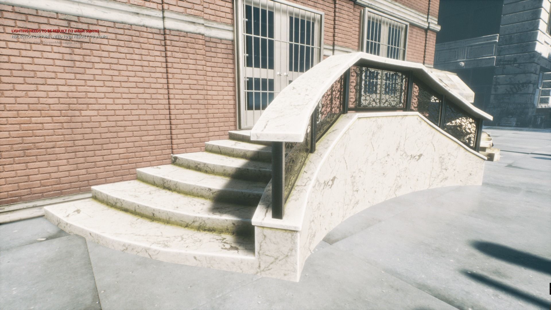 Ornament stairs for UNREAL Low-poly 3D model_15