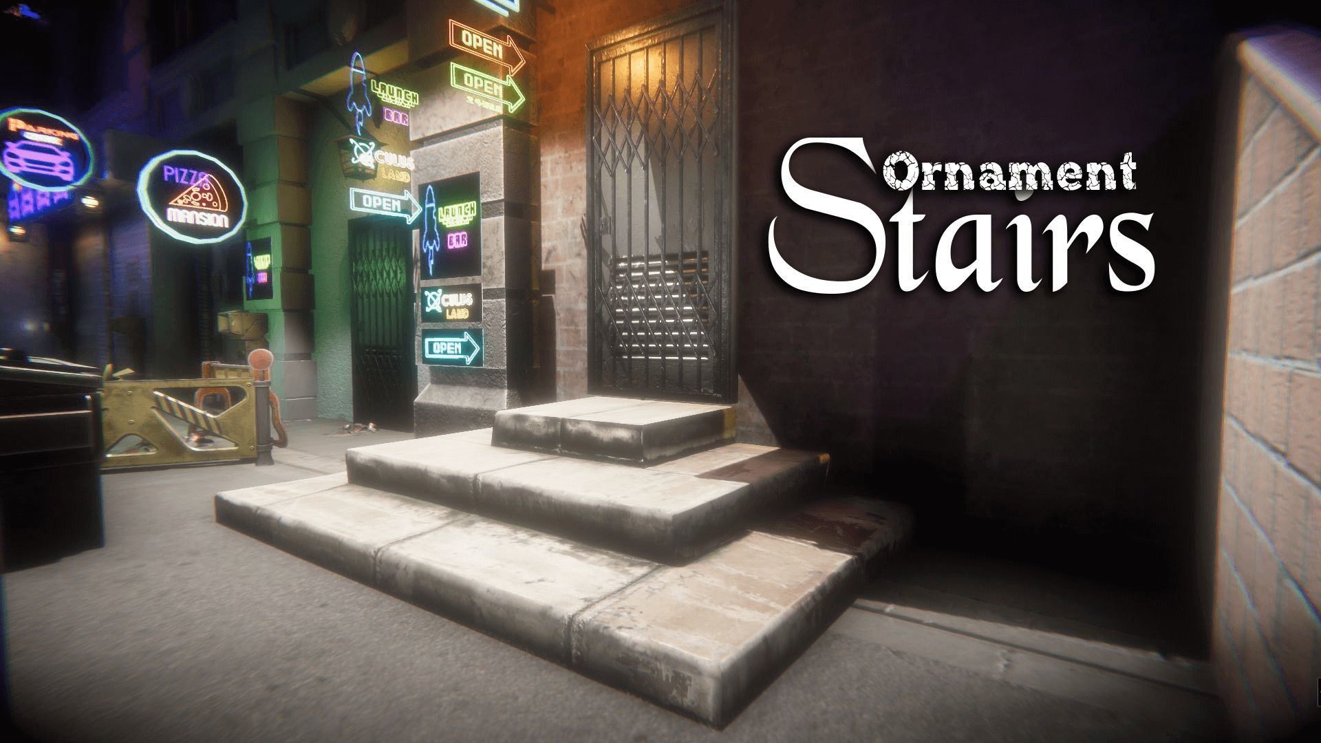 Ornament stairs for UNREAL Low-poly 3D model_19
