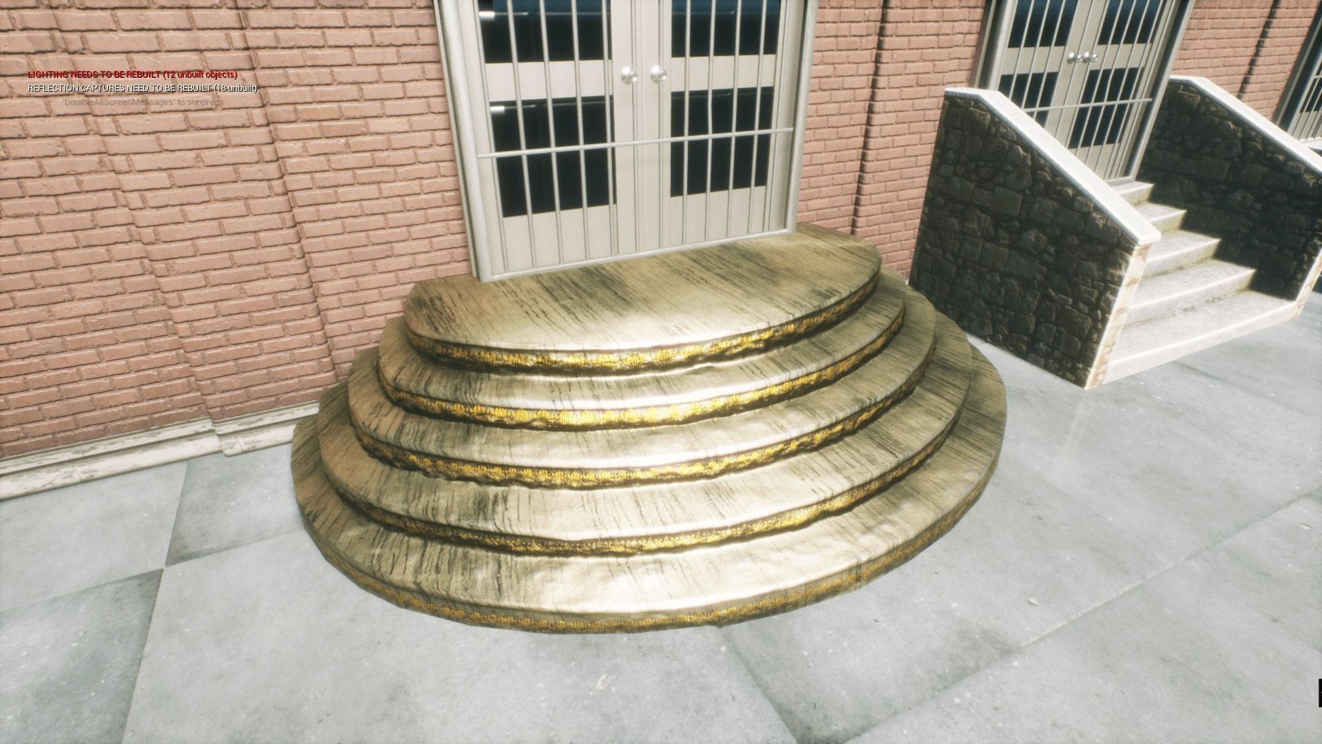 Ornament stairs for UNREAL Low-poly 3D model_12