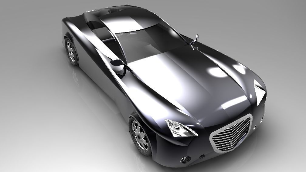 New car design Free 3D model_8