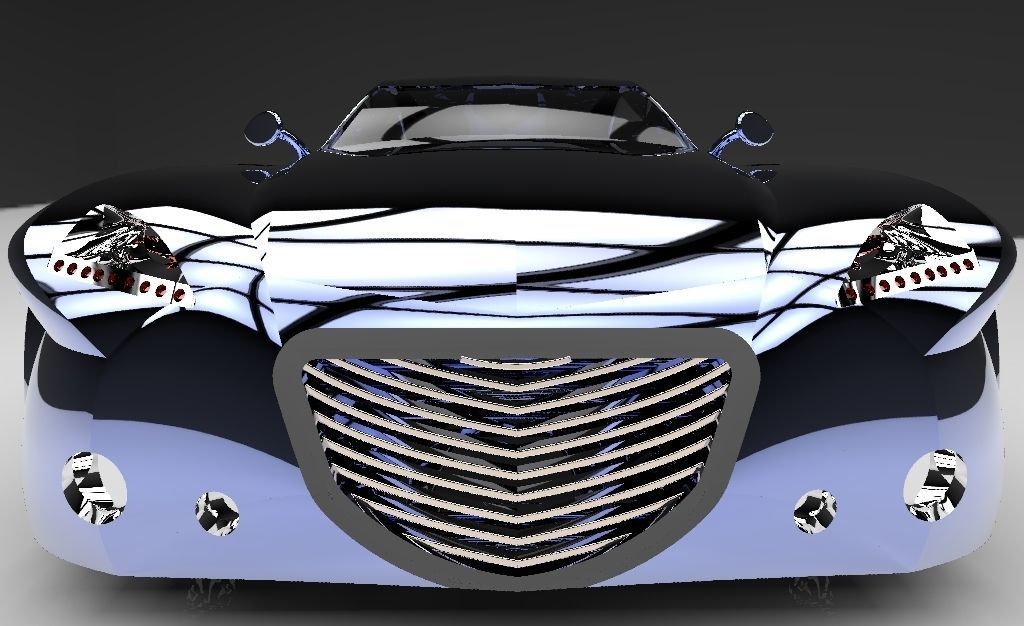 New car design Free 3D model_4