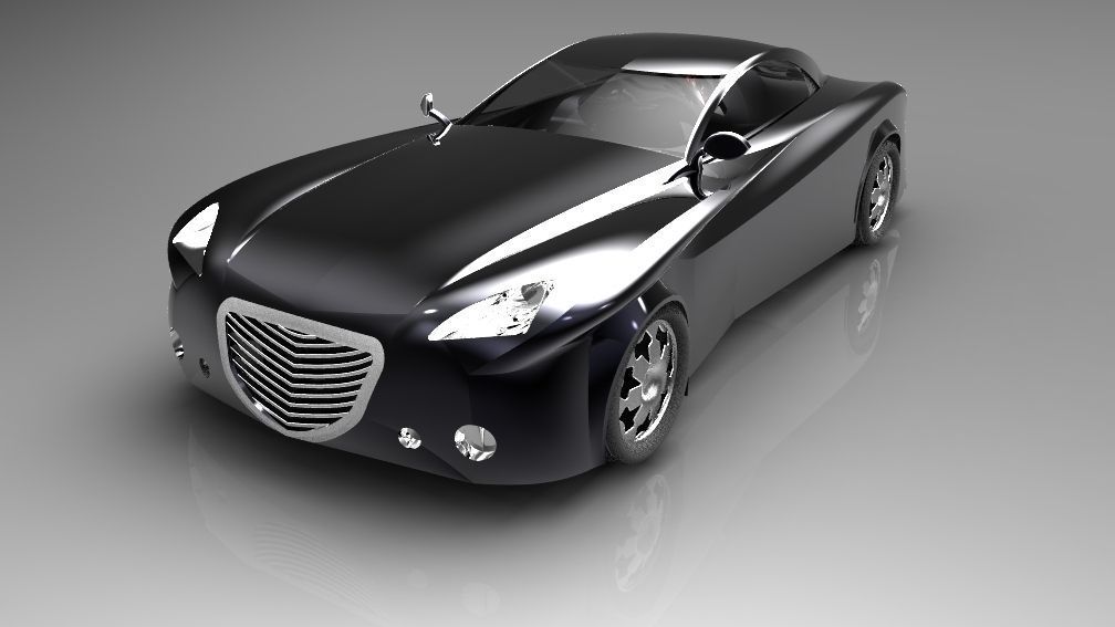 New car design Free 3D model_5